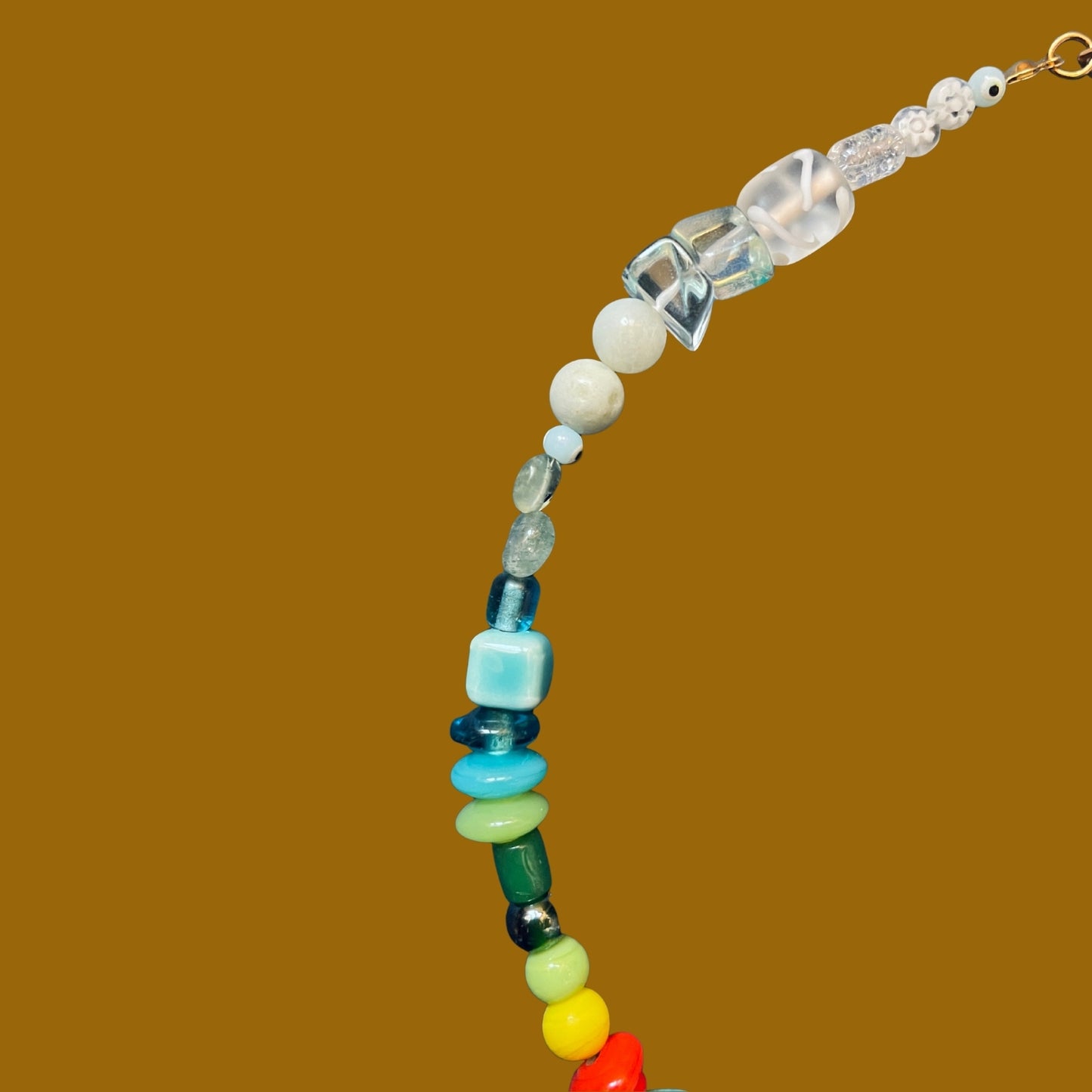 Big Fish Little Fish 2 | Colorful Glass Necklace with Murano Fish Bead