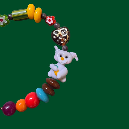 Bunny | Colorful Rabbit Bracelet with Glass Beads