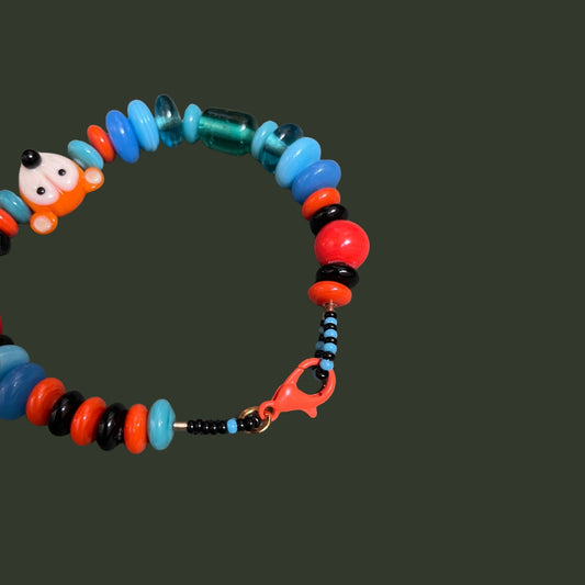 Foxy | Glass Bracelet with Fox Figure