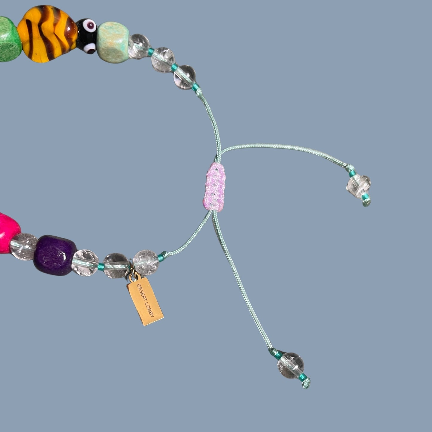 Honey | Fun Quartz Bracelet with Colorful Wooden Beads and Bee Figure