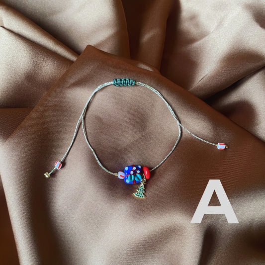 Merry Merry | Yılbaşı Temalı Özel Figürlü Sade Şans Bilekliği