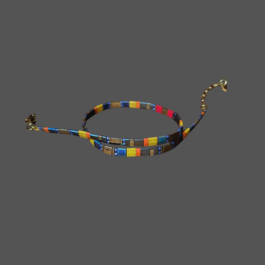 Arizona | Çöl Temalı Miyuki Tila Boncuklu Choker Kolye