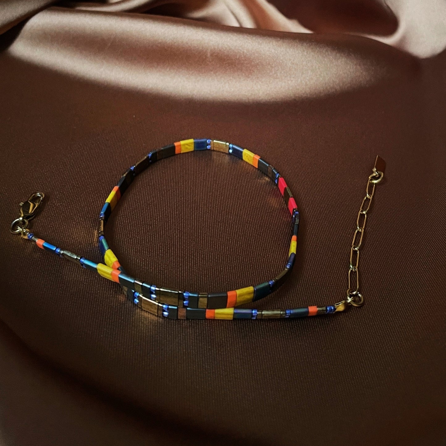 Arizona | Çöl Temalı Miyuki Tila Boncuklu Choker Kolye