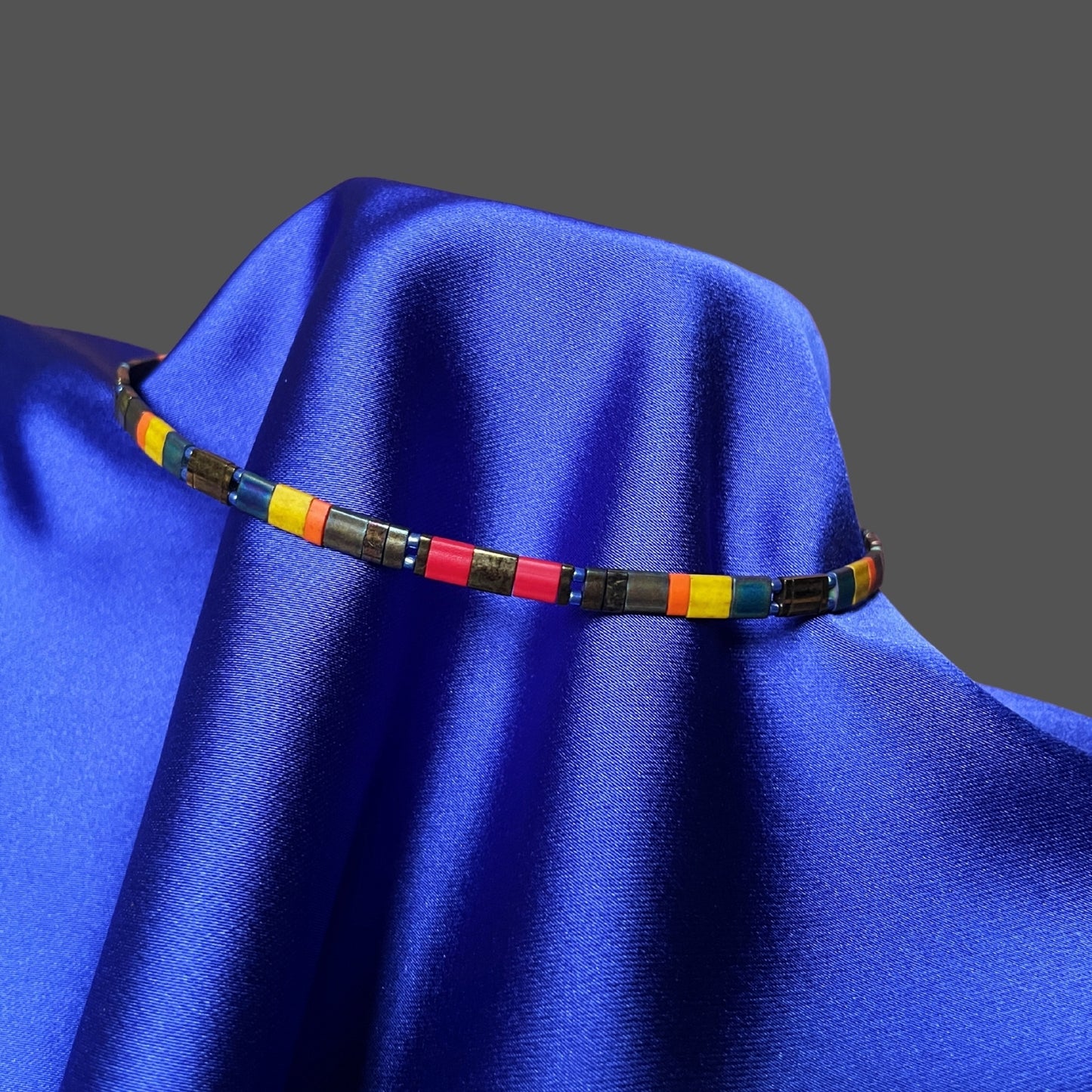 Arizona | Çöl Temalı Miyuki Tila Boncuklu Choker Kolye