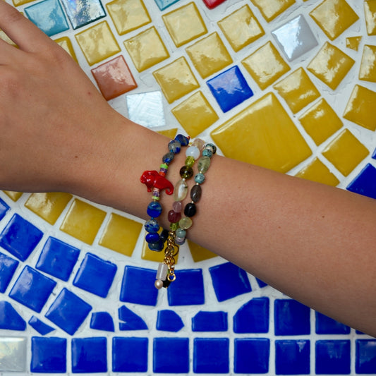 Horsey | Seahorse Figured Lapis Lazuli Bracelet