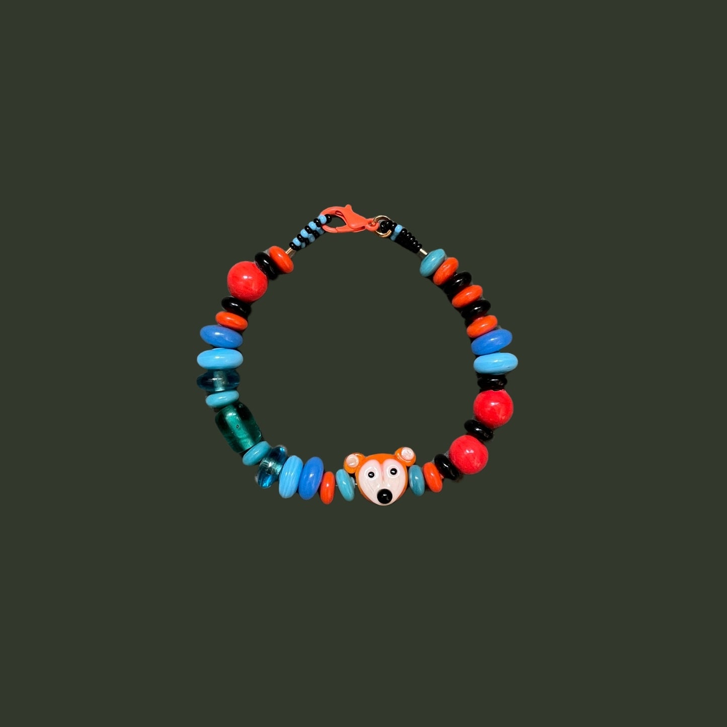 Foxy | Glass Bracelet with Fox Figure