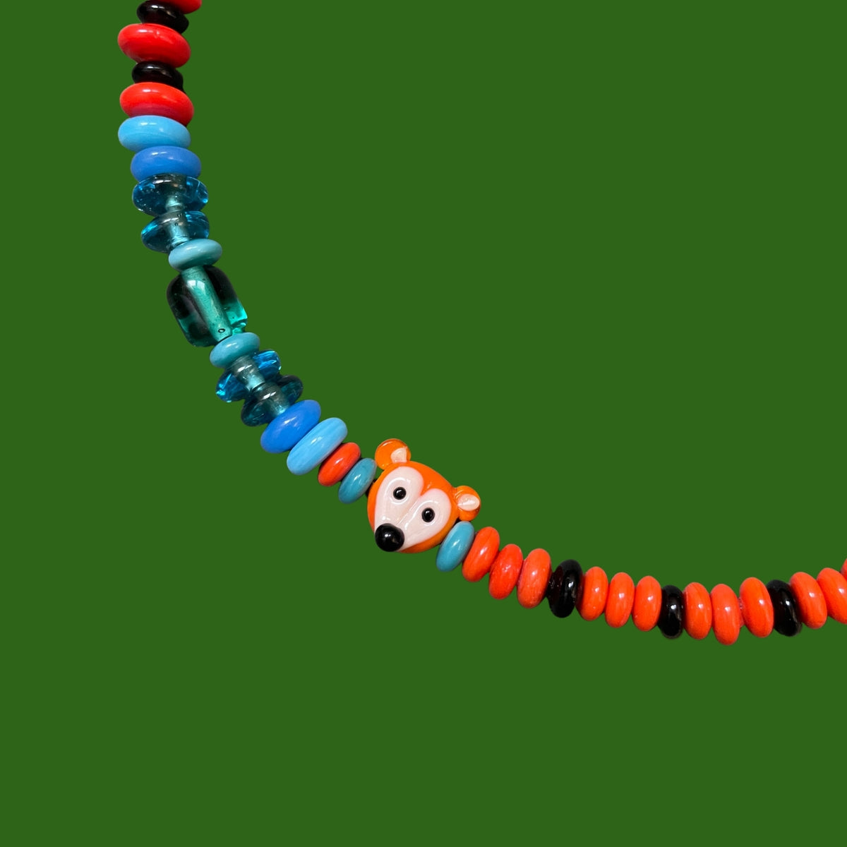 Foxy | Glass Necklace with Fox Figure