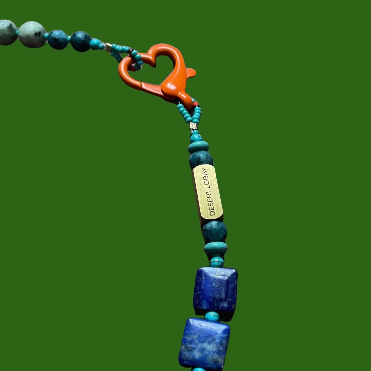 Giraffe | Doğaltaşlı Cam Boncuklu Zürafa Figürlü Kolye