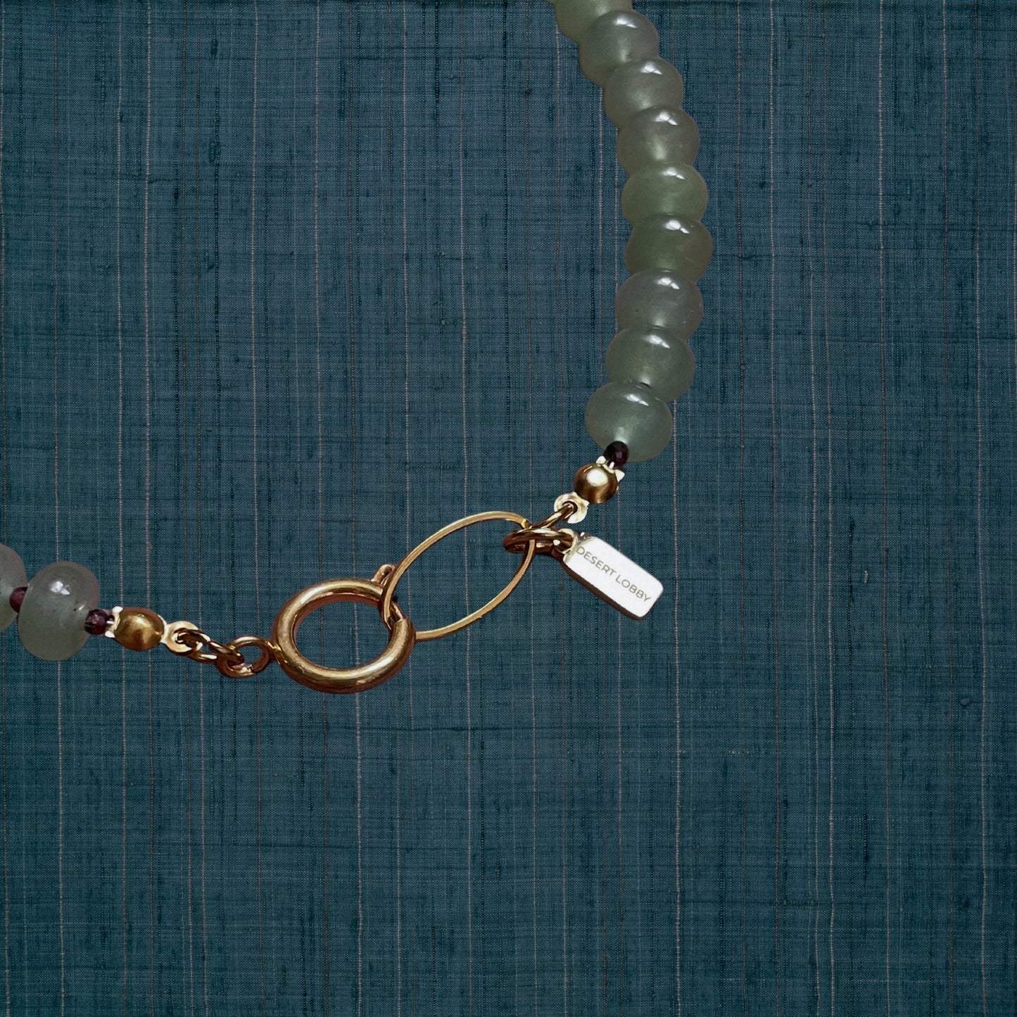 Alexandros & Hephaestion | Love-Inspired Aventurine, Garnet and Quartz Gemstone Necklace
