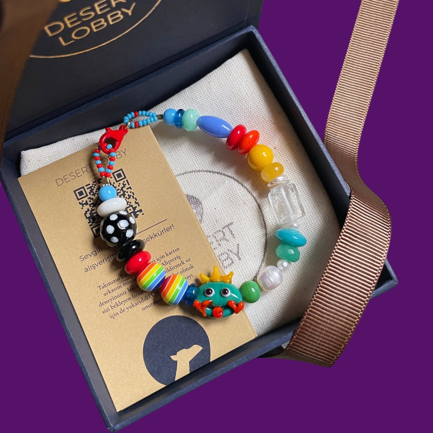 Kiss The Prince | Whimsical Frog Prince Pearl & Glass Beaded Bracelet