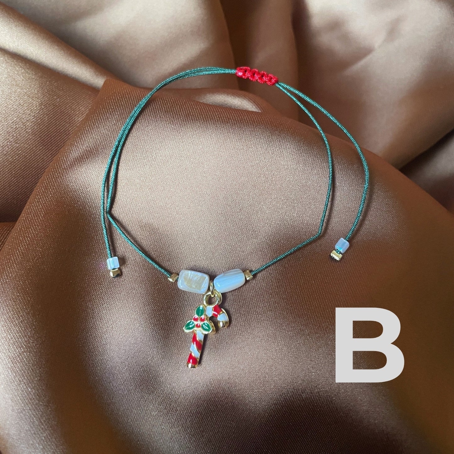 Merry Merry | Holiday-Themed Minimal Lucky Bracelet with Special Charms