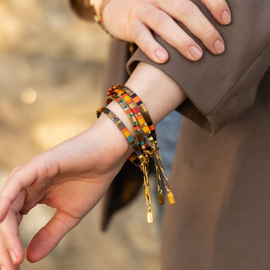 Arizona | Desert-Themed Miyuki Tila Beaded Bracelet